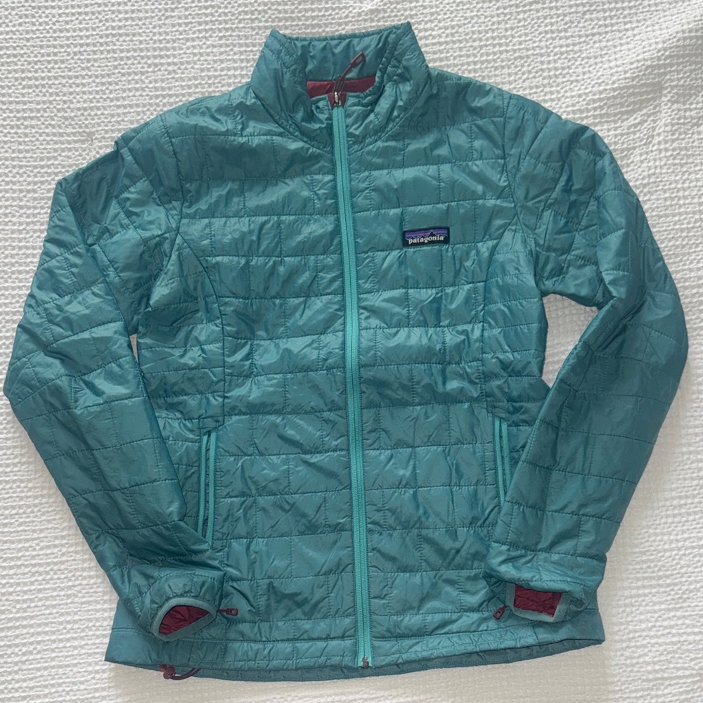Patagonia Turquoise Quilted Jacket